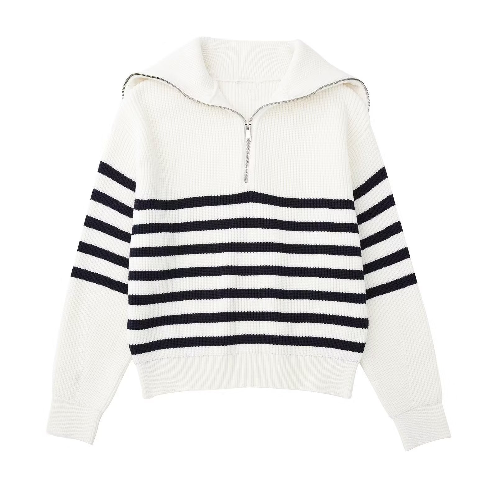 Valenzora | All Match Wollpullover mit offenem Kragen
