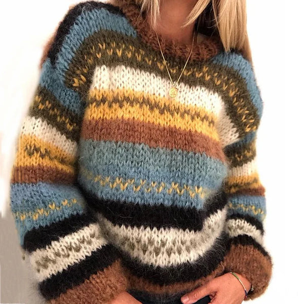 Valenzora | Norwegerpullover – Warmer, farbenfroher Skandinavien-Damenpullover