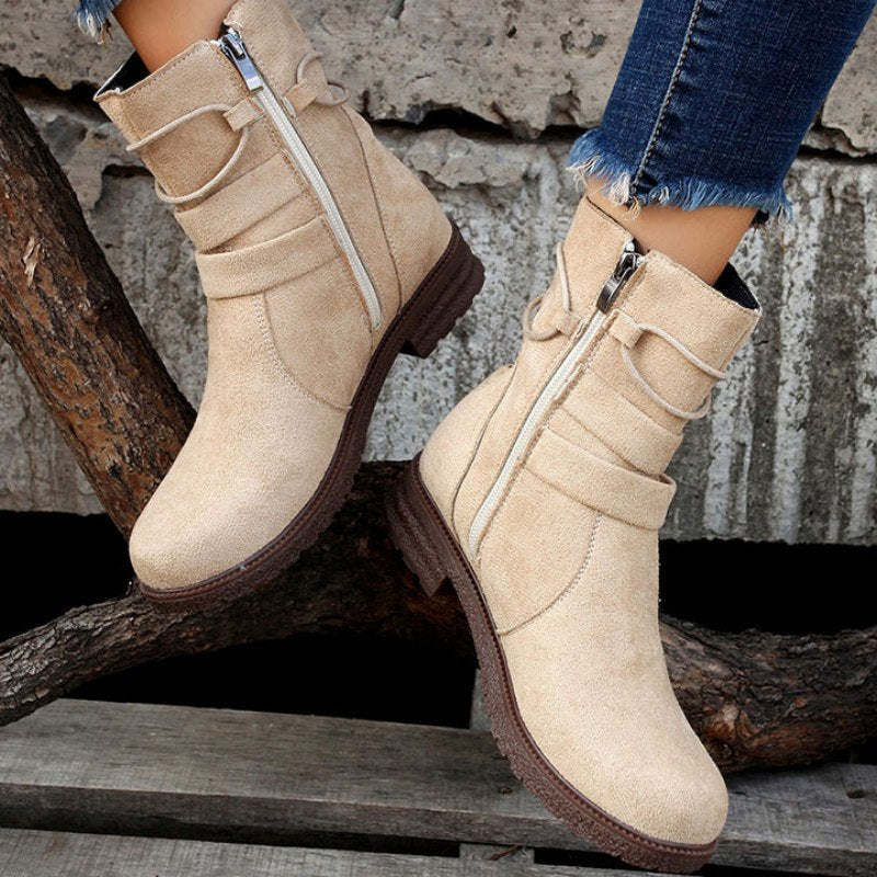 Valenzora | Casual women's boots with buckle