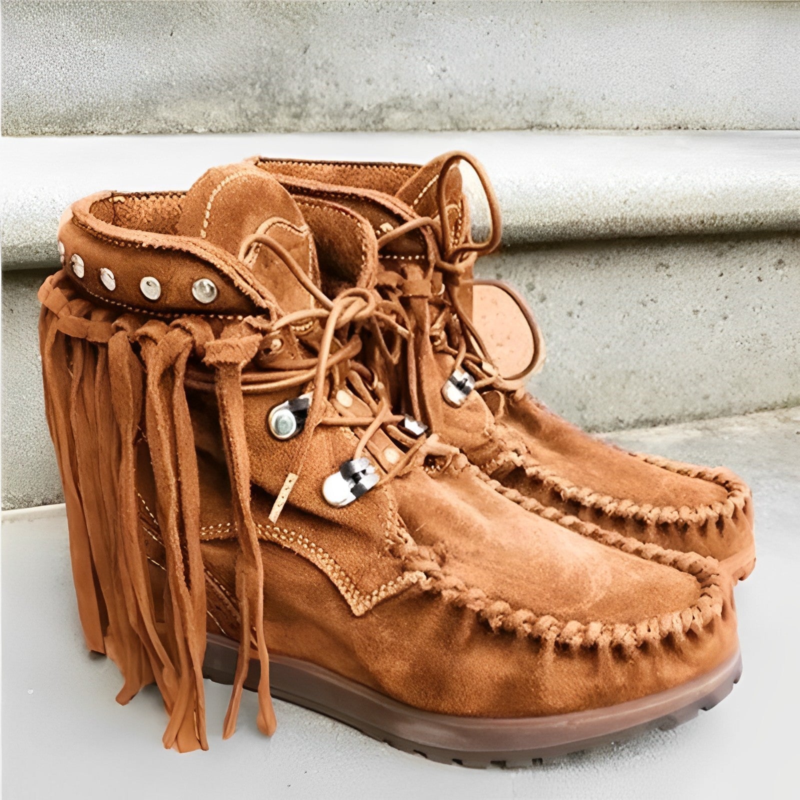 Valenzora | Lightweight suede boots with non-slip sole for comfort