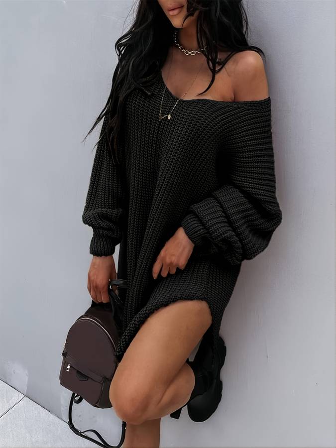 Valenzora – Übergroßes Strickkleid