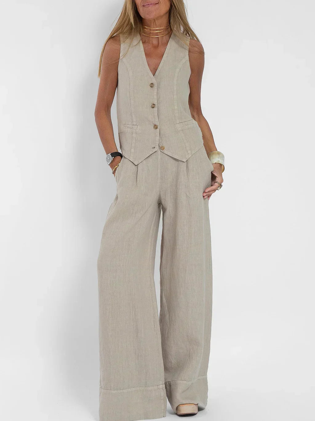 Valenzora | Two-piece vest set for women