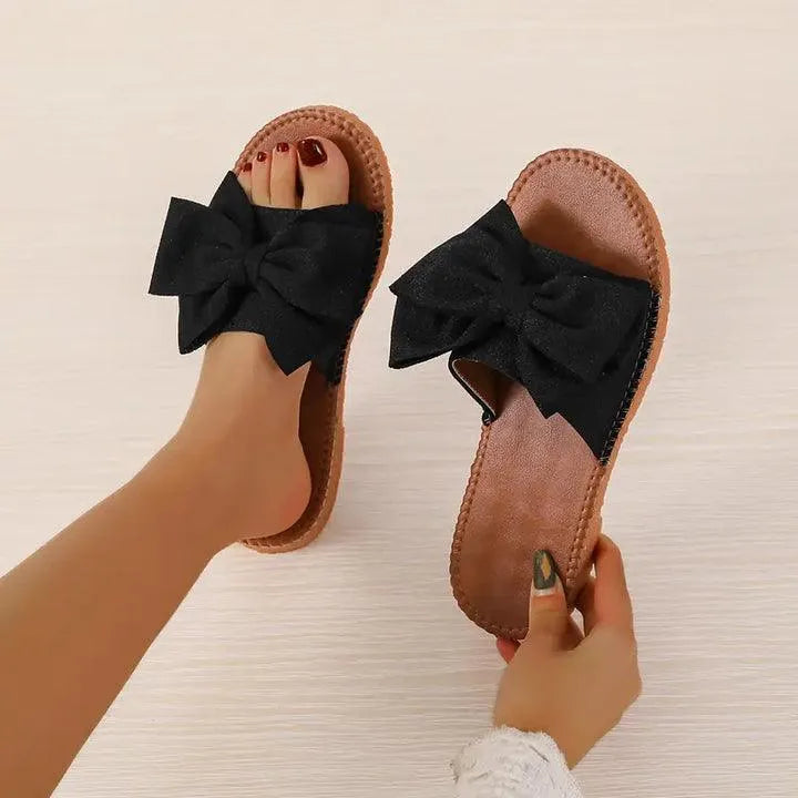 Valenzora | Komfortable schicke Ballerinas mit Schleife