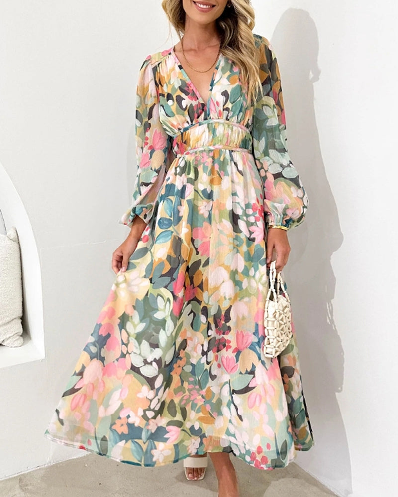 Valenzora | Elegant Floral Dress
