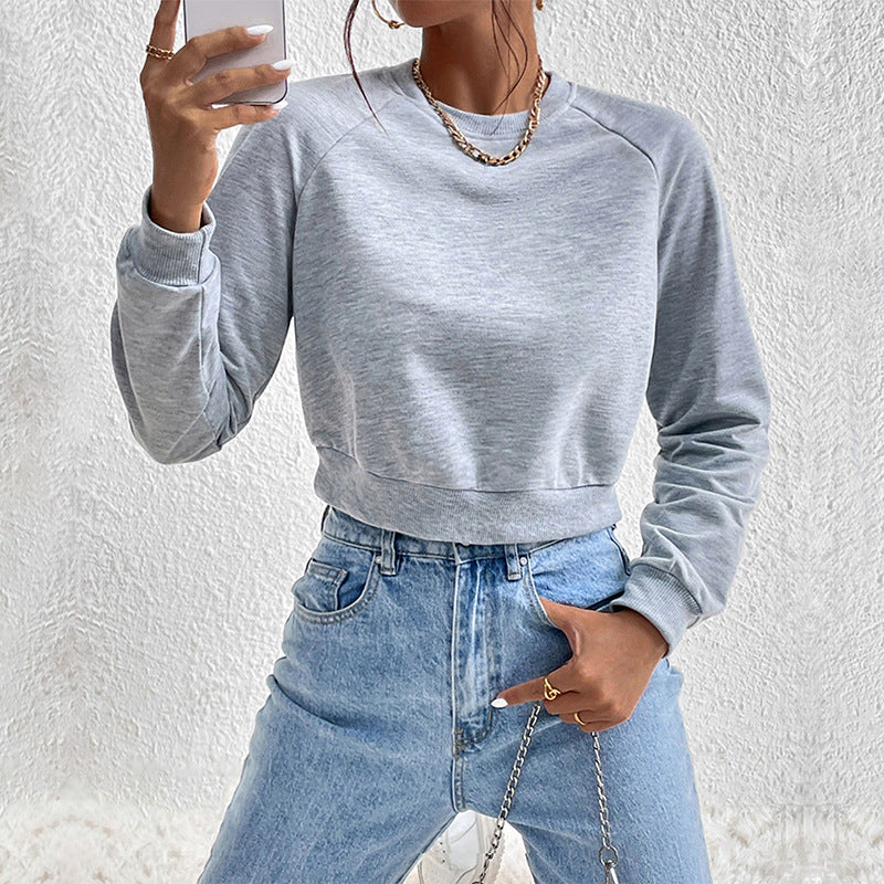 Valenzora | Stylischer kurzer Winter-Streetwear-Pullover für Damen