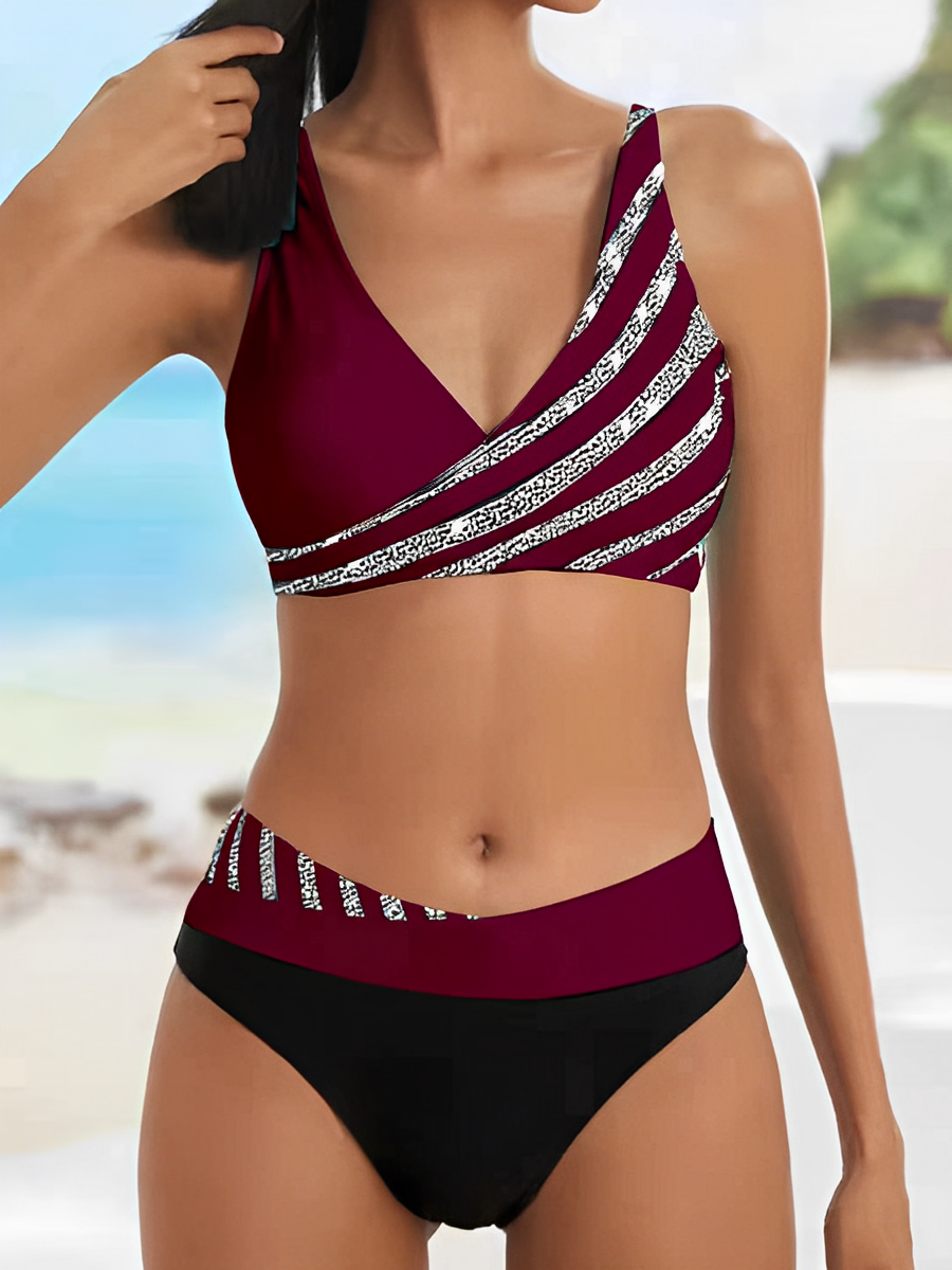 Valenzora – Luxuriöser gestreifter Sommer-Bikini
