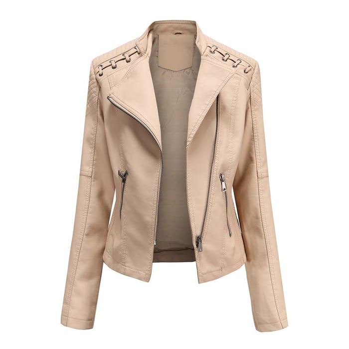 Valenzora | Washed lambskin leather jacket