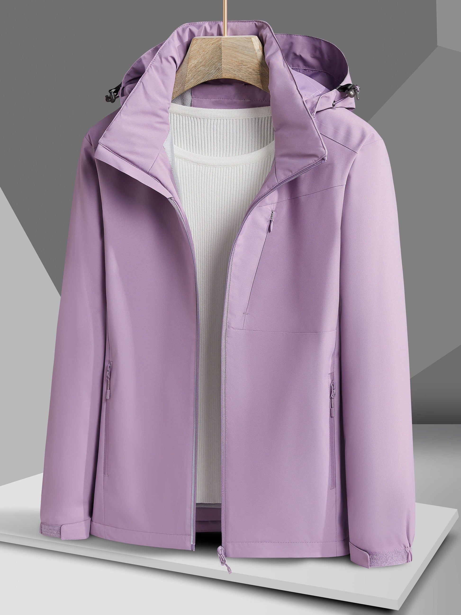 Valenzora Waterproof Fleece Winter Jacket with Hood for Women | Perfect for Outdoor Activities