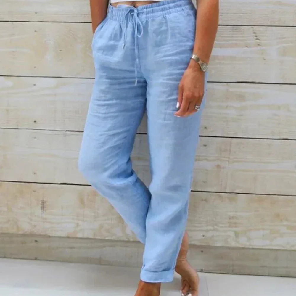 Valenzora | Lightweight linen summer trousers
