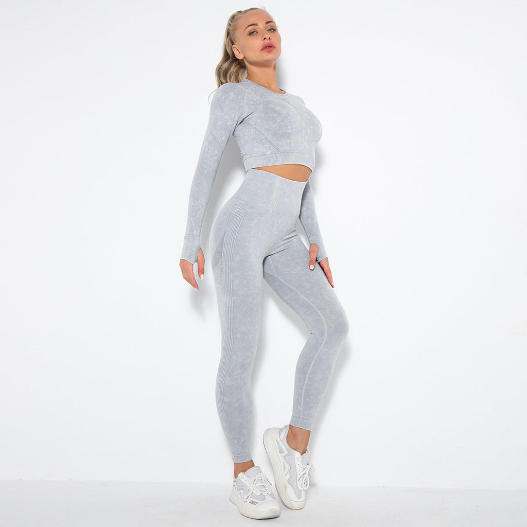 Valenzora | Sportliches Set mit Crop Top und High-Waist Leggings