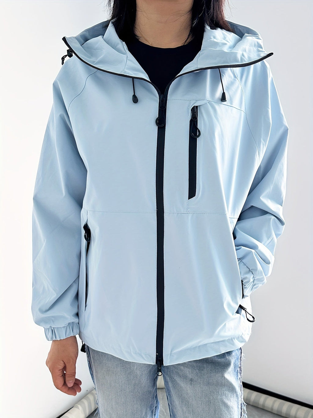 Valenzora | Modern Water and Windproof Rain Jacket for Women