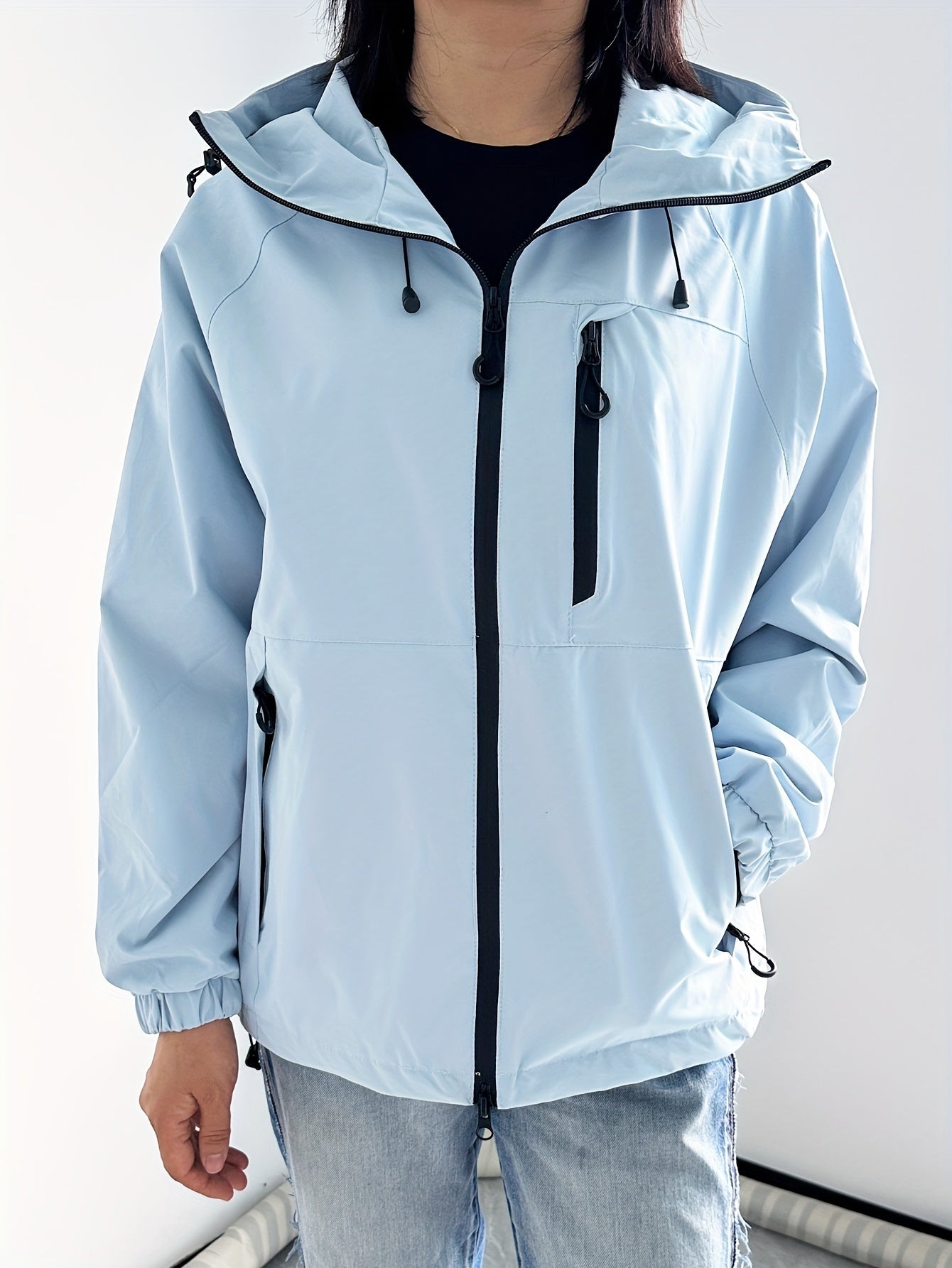 Valenzora | Modern Water and Windproof Rain Jacket for Women