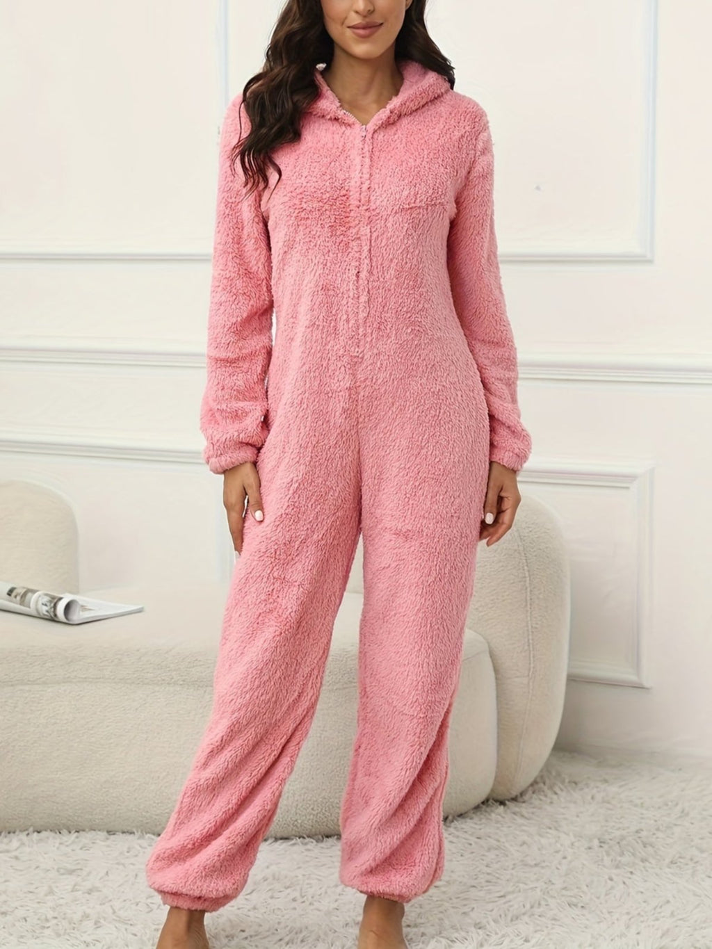 Valenzora | Kapuzen-Lounge-Jumpsuit für stilvollen Winterkomfort für Frauen