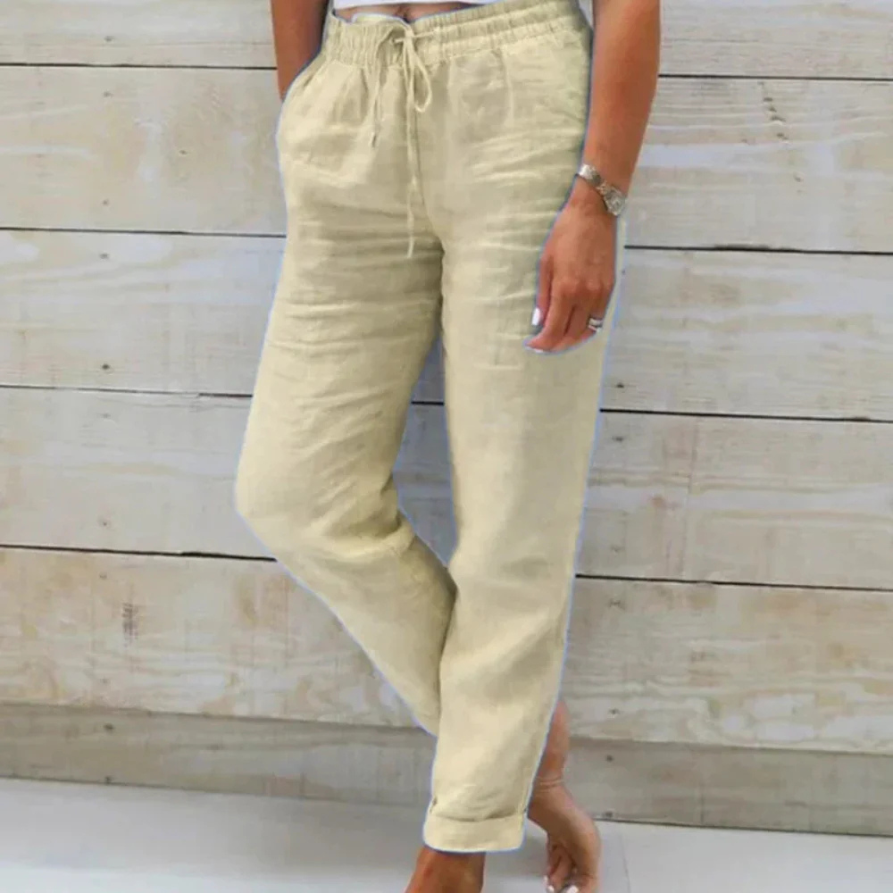 Valenzora | Lightweight linen summer trousers