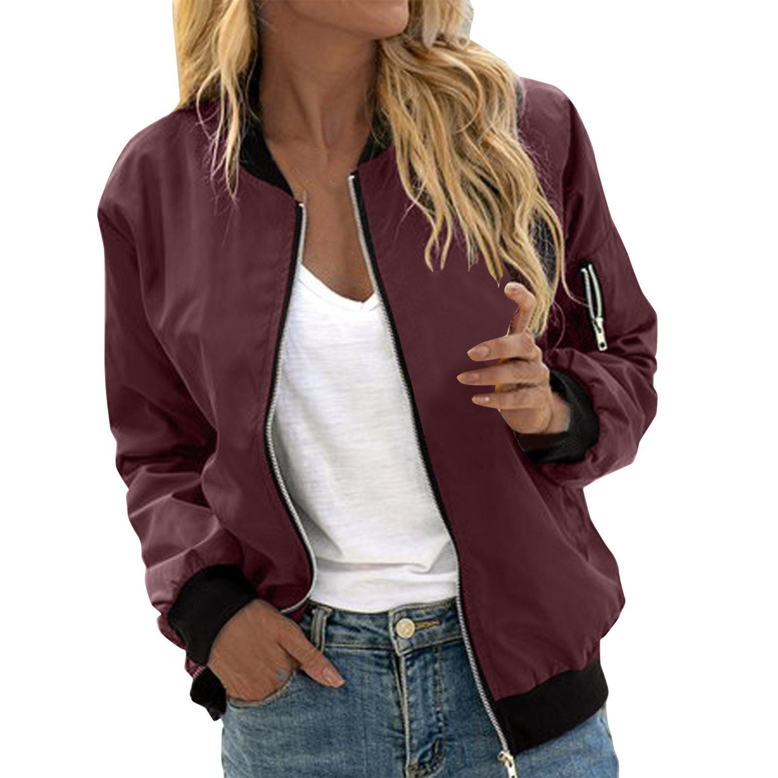 Valenzora | Stylische klassische Bomberjacke mit Taschen – perfekt für jeden Anlass