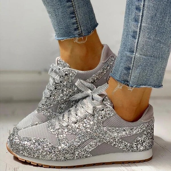 Valenzora | Trendy women's glitter sneakers