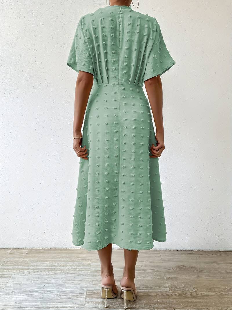 Valenzora | Midikleid mit Rüschen und Swiss Dots