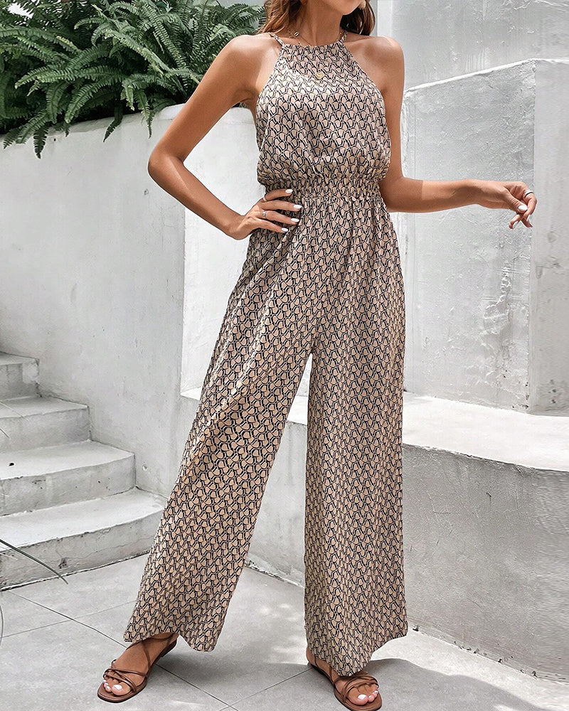 Valenzora | Ärmelloser Overall mit Neckholder-Träger