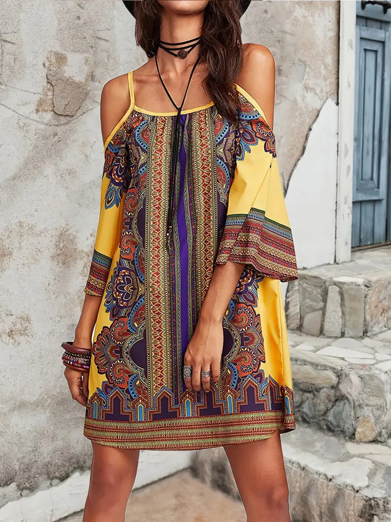 Valenzora | Farbenfrohes Boho-Sommerkleid