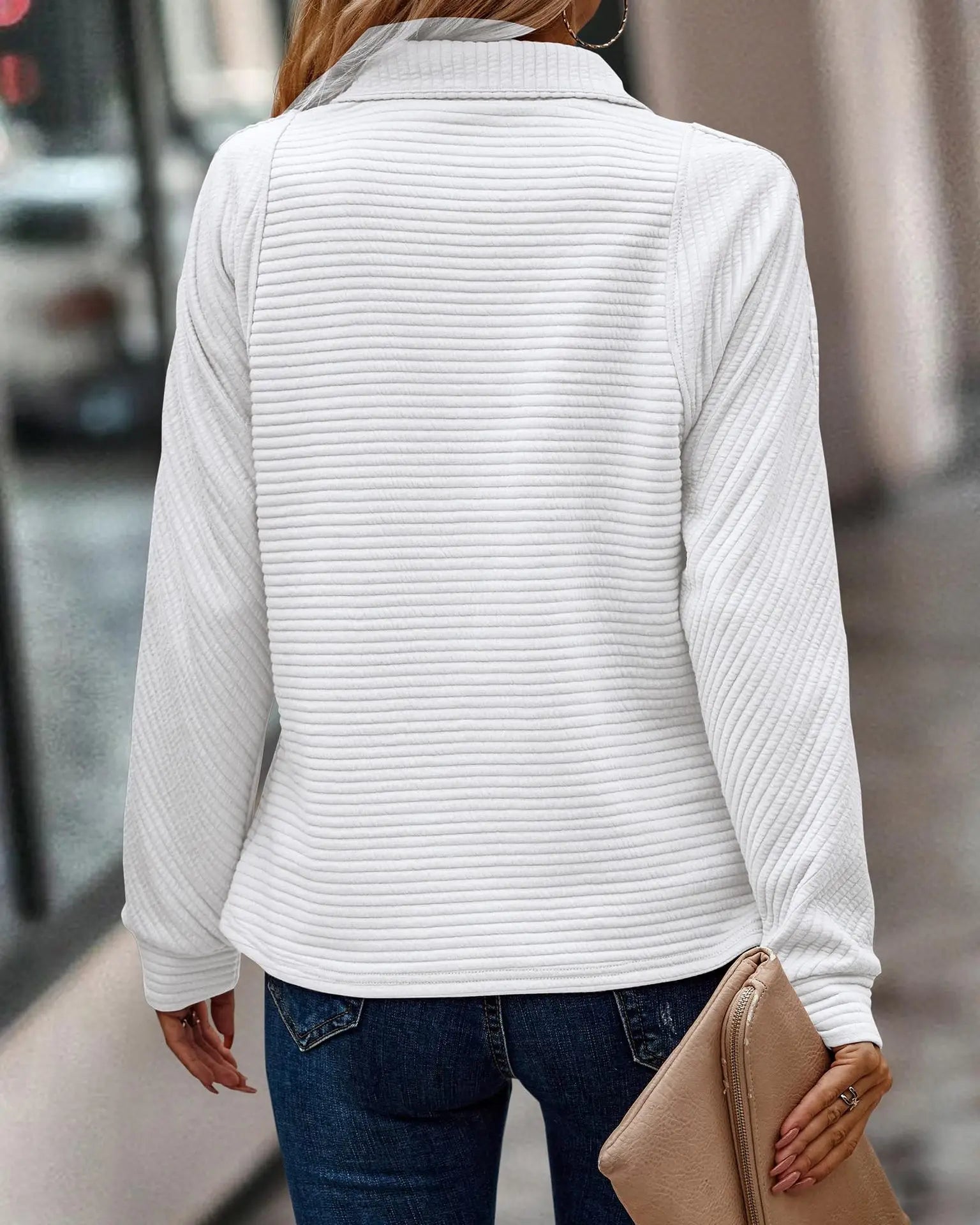 Valenzora | V-neck sweater for women - stylish warm sweater