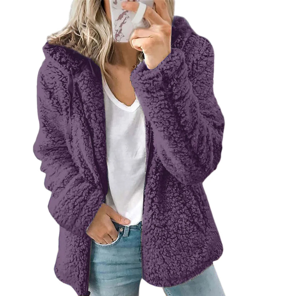 Fleece vest with hood and zipper