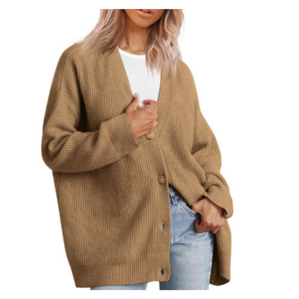 Valenzora | Chic Oversized Cardigan with Buttons for Women