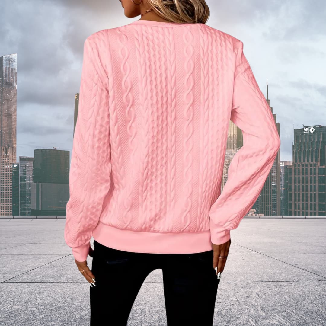 Valenzora | Women's Half Zip Knit Sweater