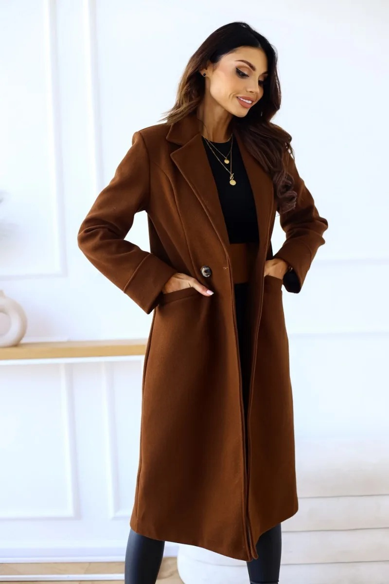 Valenzora | Klassischer langer Trenchcoat mit