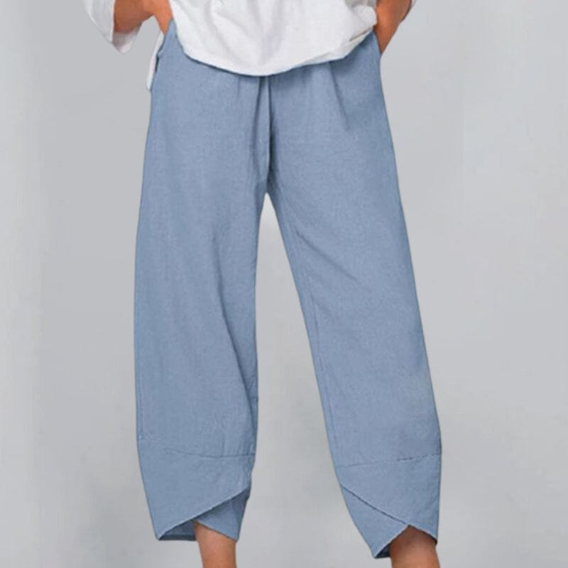 Valenzora | Women's Trousers Lightweight Cotton and Linen Women's Summer Comfort