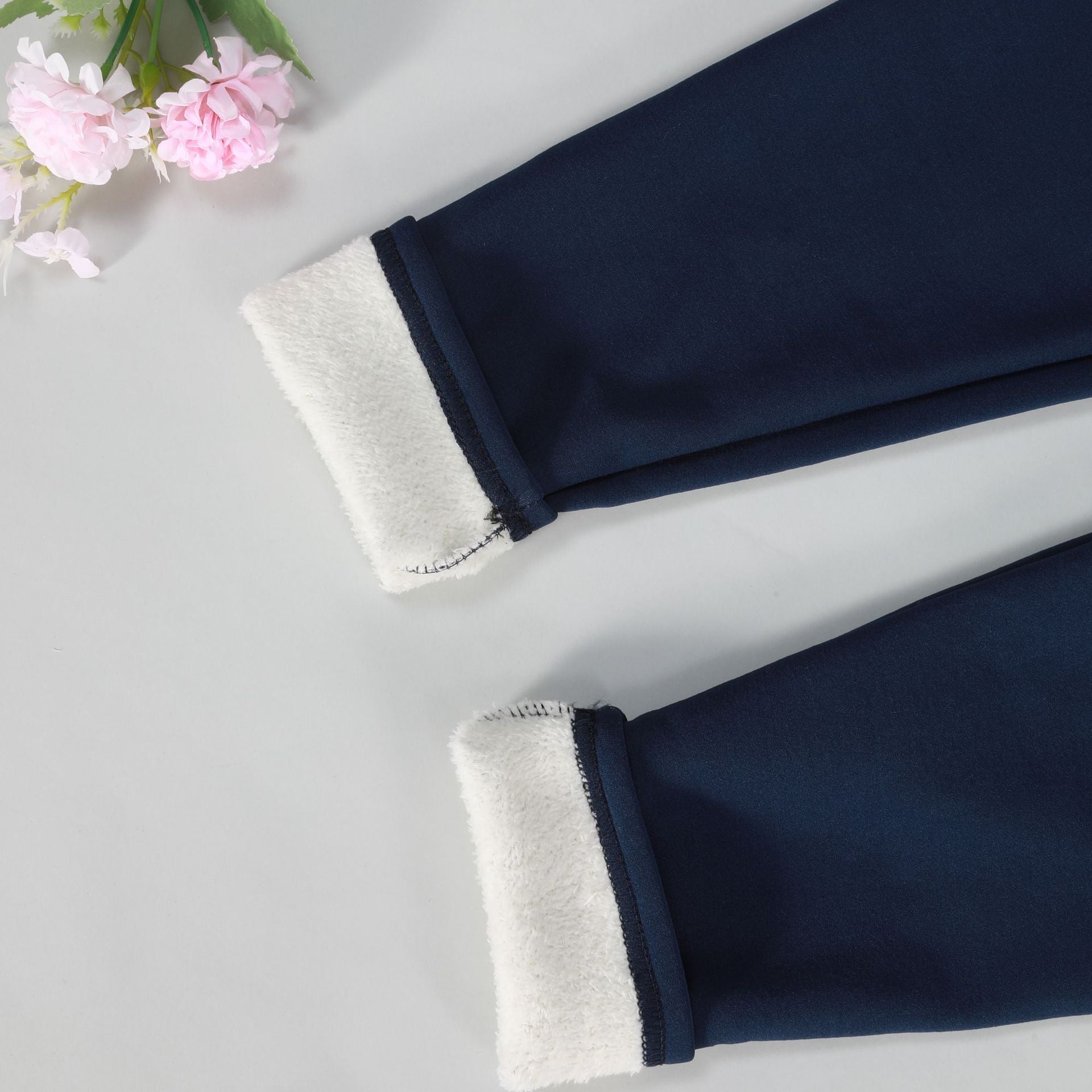 Valenzora | Elegante Fleece-Leggings mit hohem Bund und Wolle