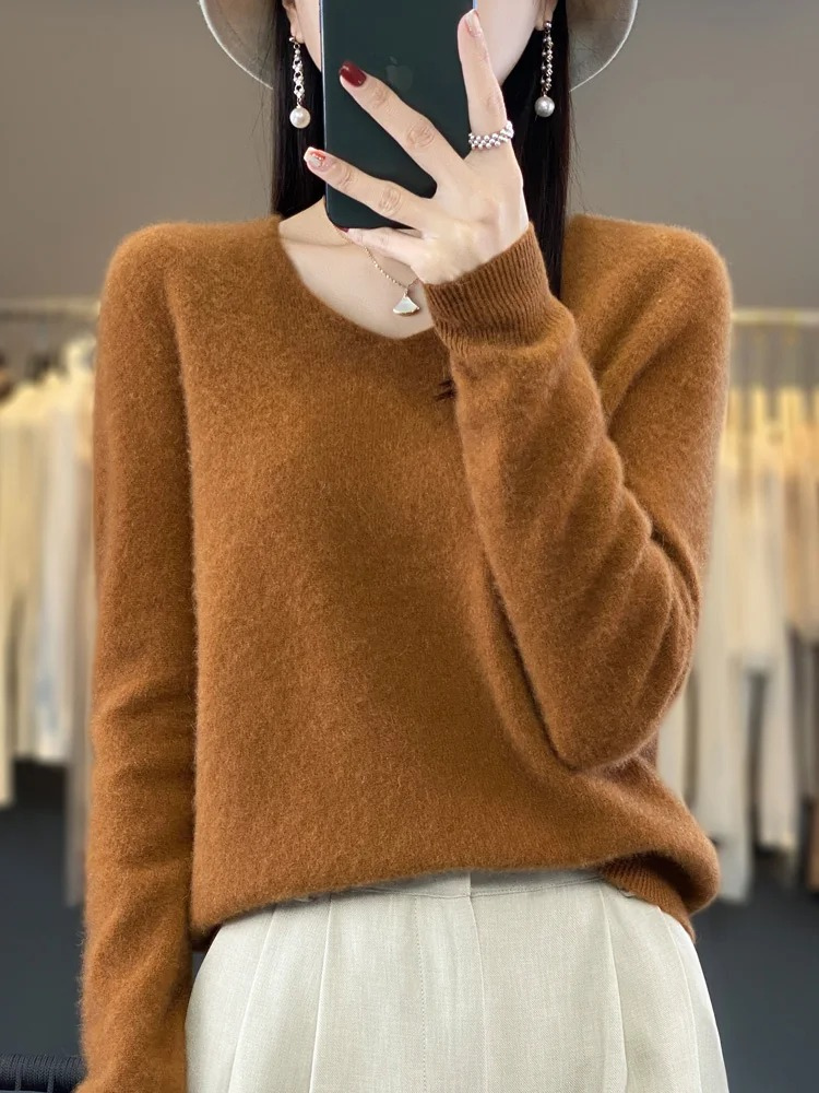 Valenzora | Women's Cashmere Pullover, Elegant V-neck, Soft & Comfortable