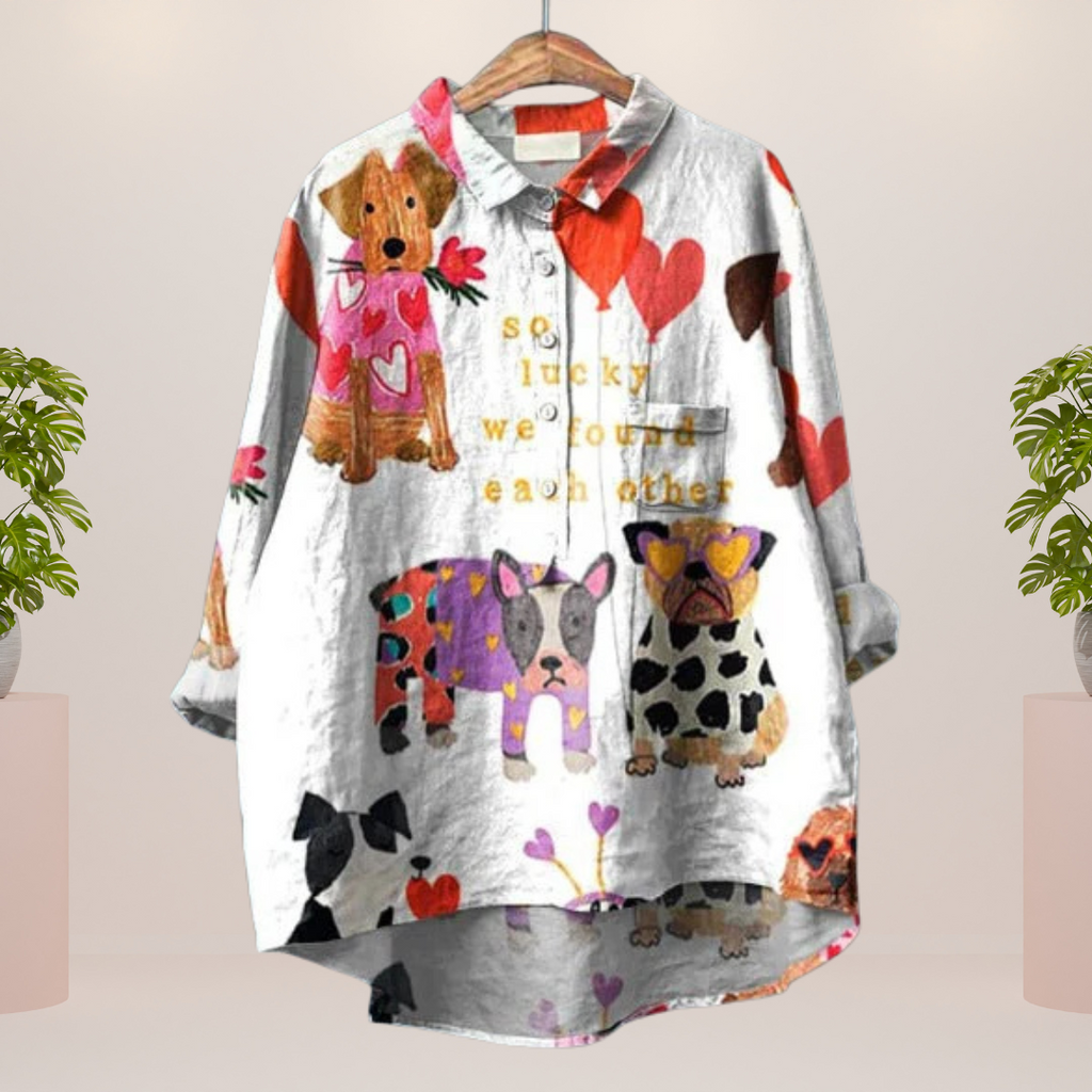 Valenzora | Exklusives Damenshirt mit Kunstdruck