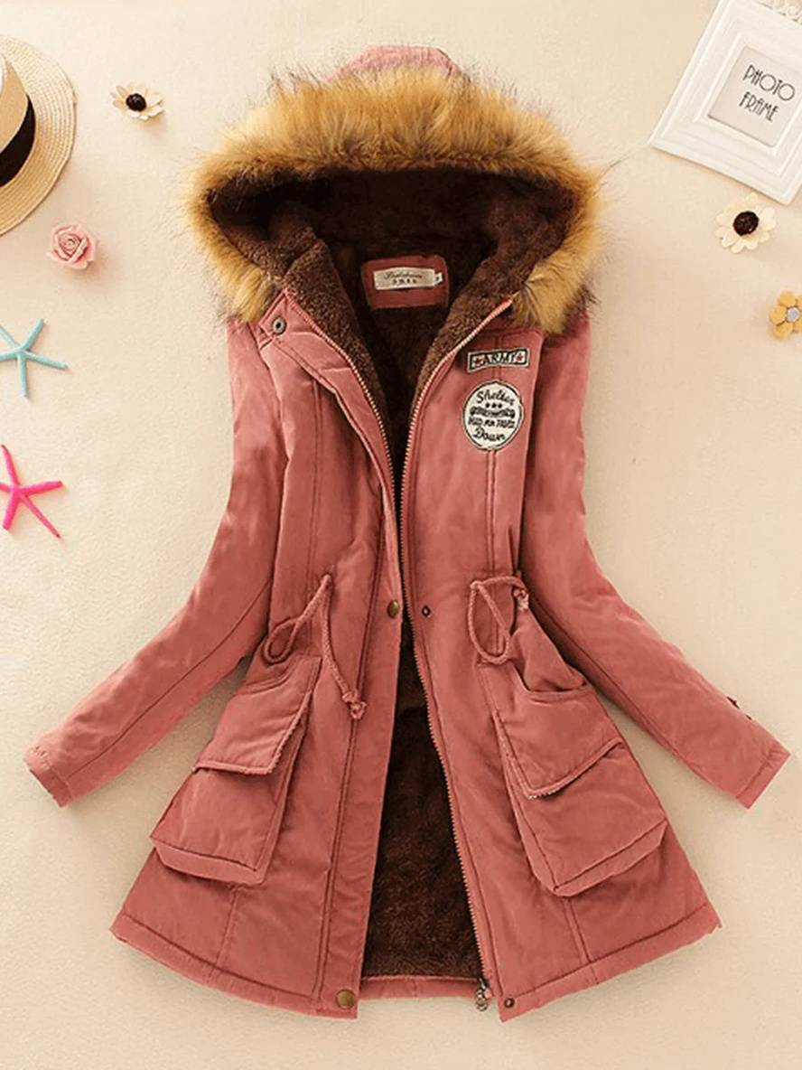 Valenzora | Women's parka in mid-length style with zipper