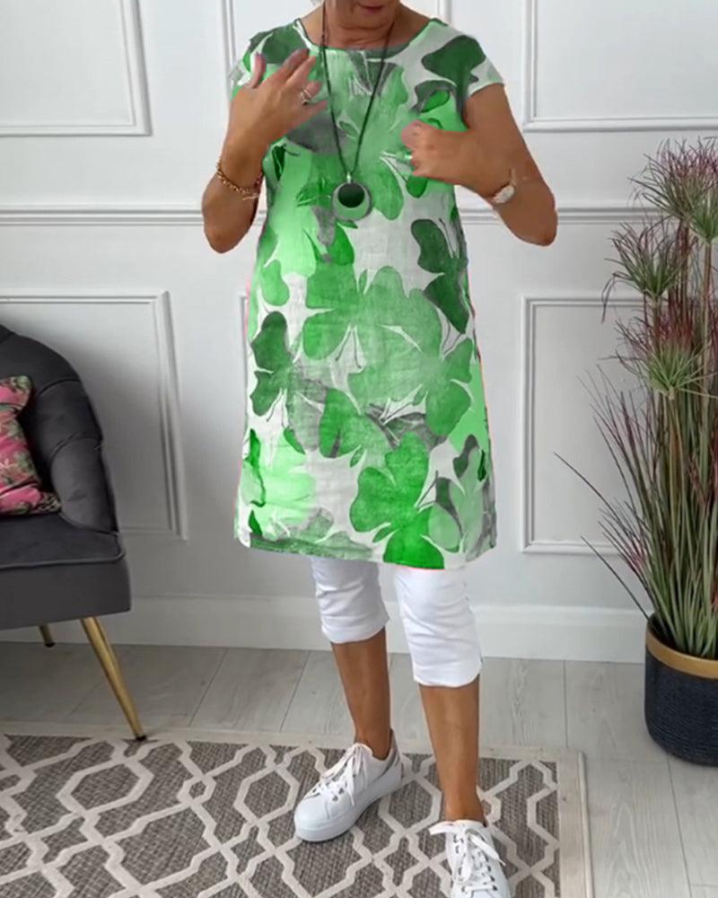 Valenzora | Sommerkleid mit asymmetrischem Schnitt und hohem Schlitz