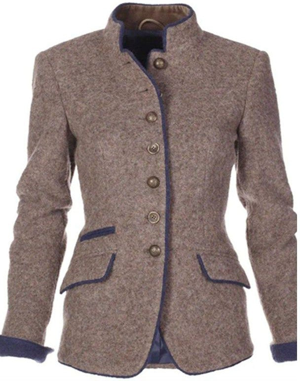 Long-sleeved cardigan in a solid color