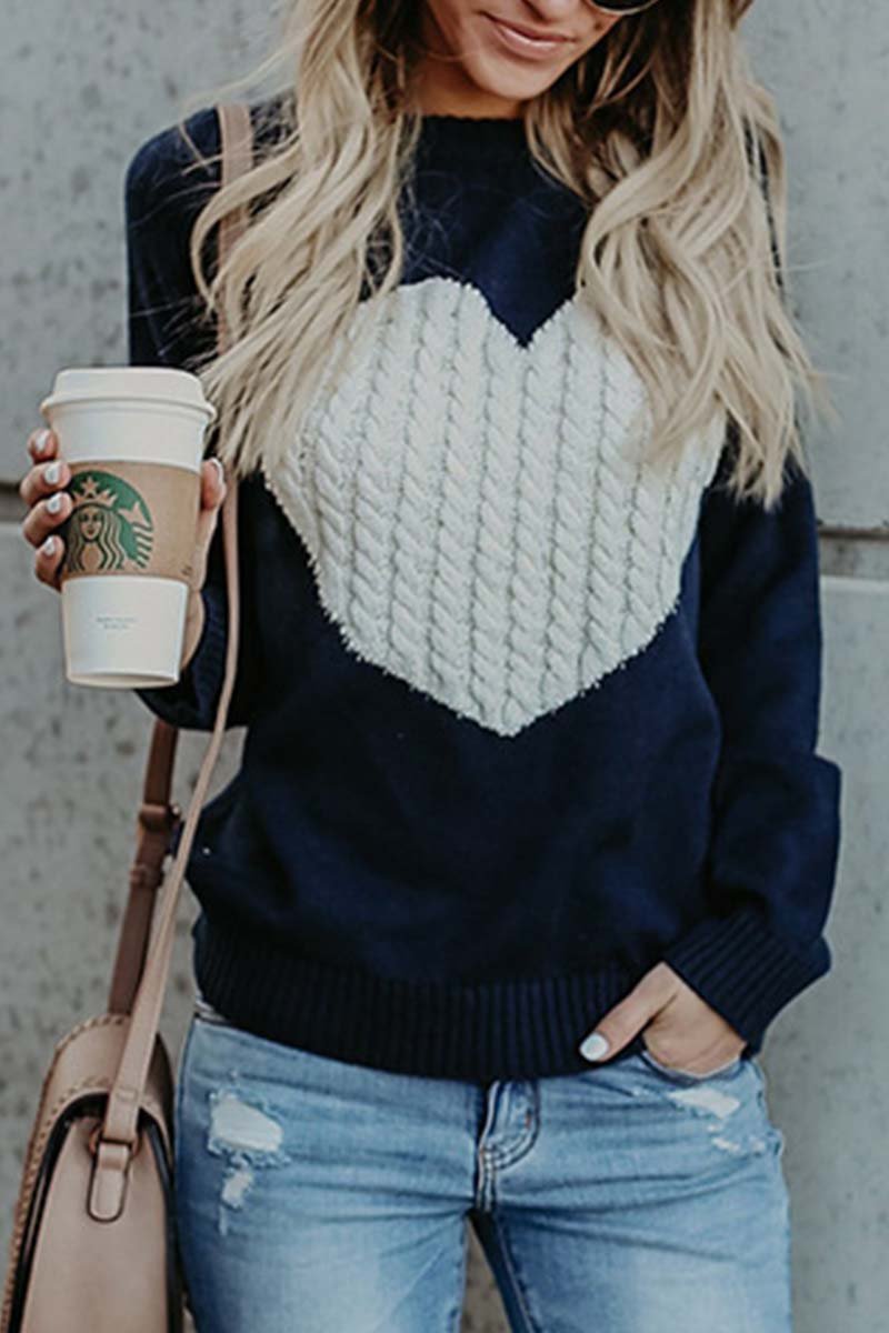 Casual and relaxed winter sweater