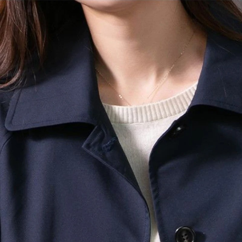 Valenzora | Klassischer Trenchcoat für Damen, einfach gebunden, taillierter Damenmantel