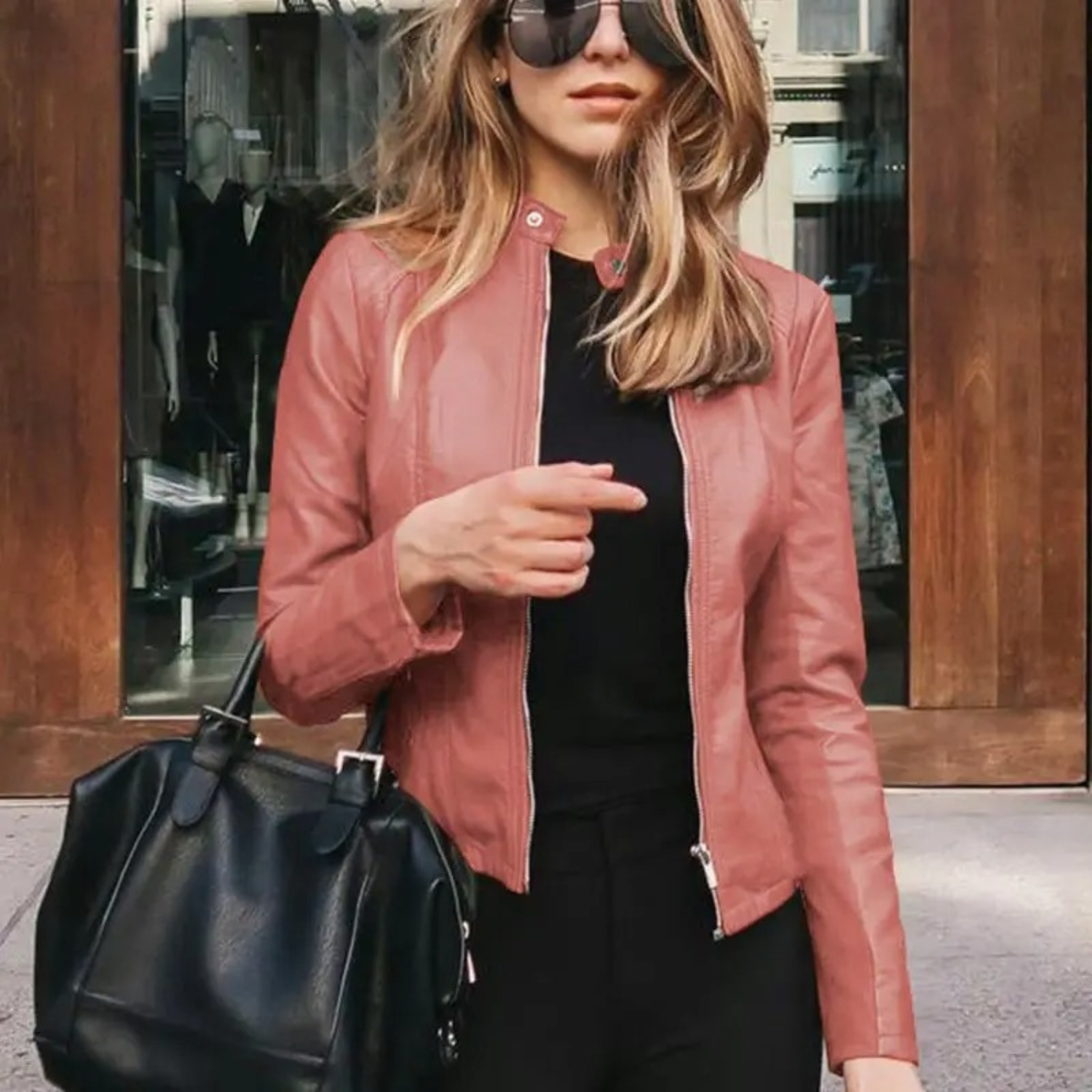 Valenzora - Motorradlederjacke für Damen