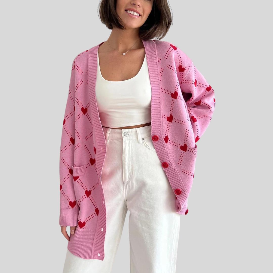 knitted women's cardigan