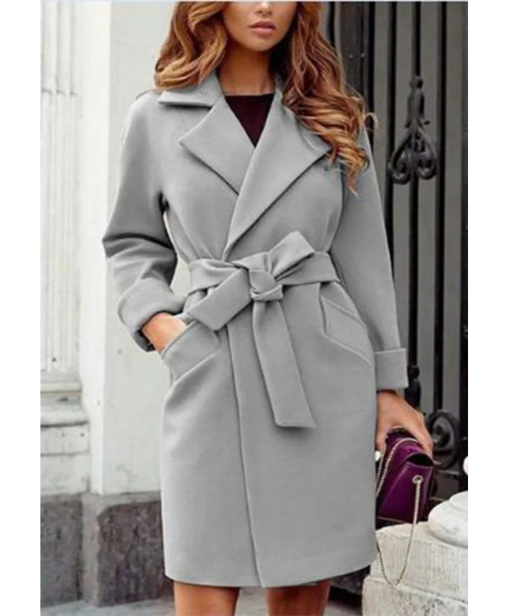 Valenzora | Stylischer Trenchcoat mit Gürtel
