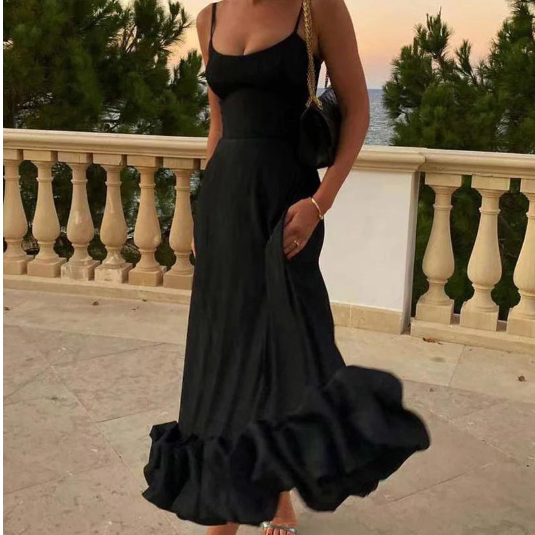 Valenzora | Gerafftes Bustier-Midikleid