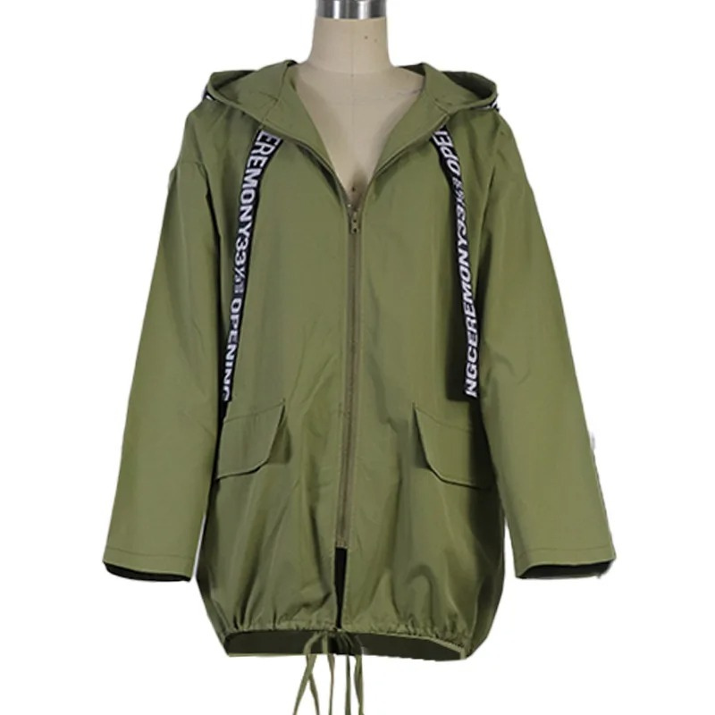 Valenzora | Lässiger Damen-Trenchcoat mit grafischen Details und Vordertaschen