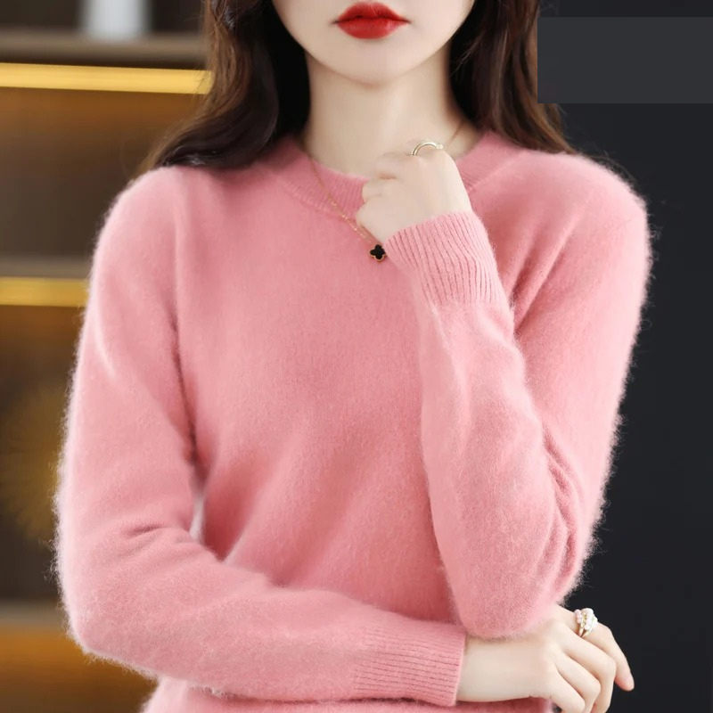 Valenzora | Women's Cashmere Sweater, Luxurious Round Neck, Soft & Fashionable