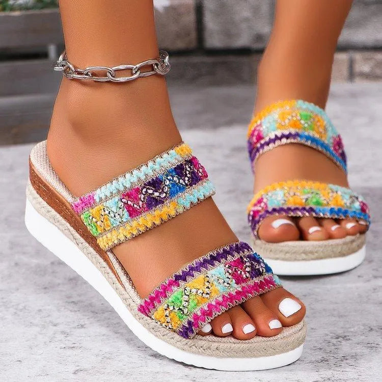Valenzora | Sommersandalen mit Leinensohle