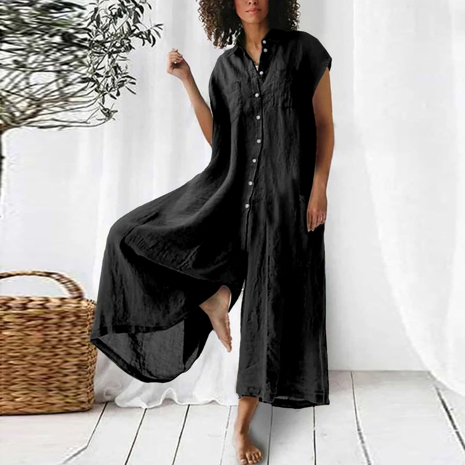 Valenzora | Super stylischer Leinen-Jumpsuit für Damen