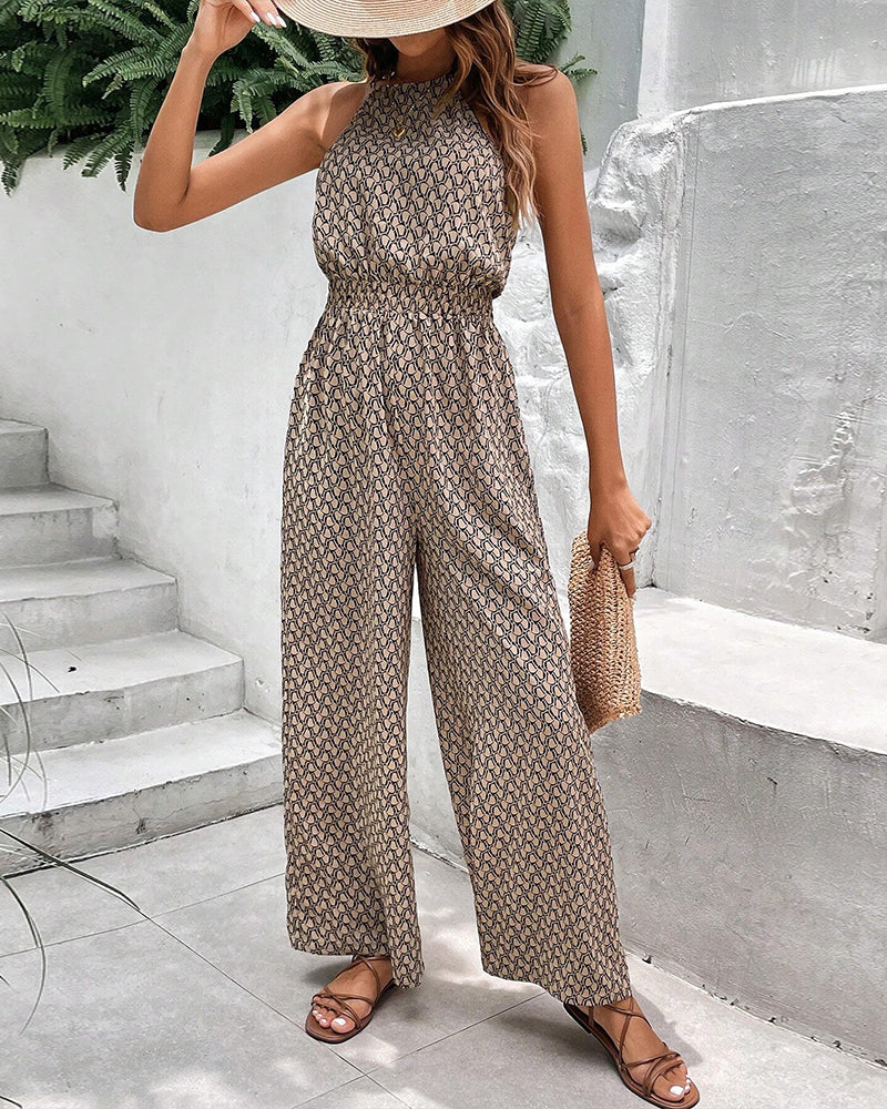 Valenzora | Ärmelloser Overall mit Neckholder-Träger