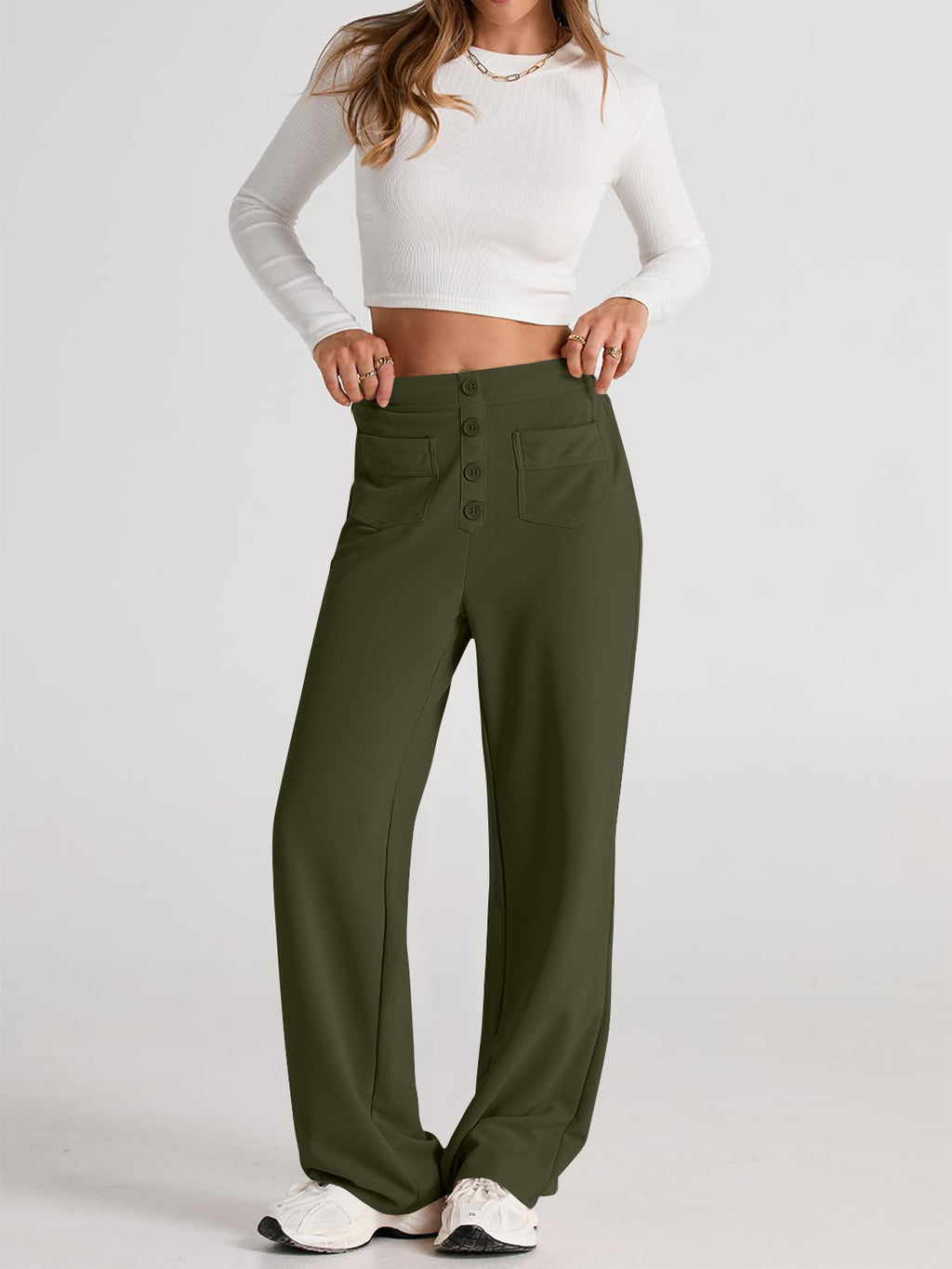 Valenzora | Weite Hose mit Taschen, elegant und bequem