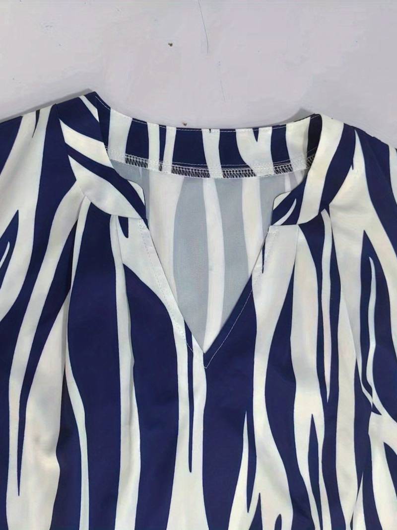 Valenzora | Striking striped sleeveless dress