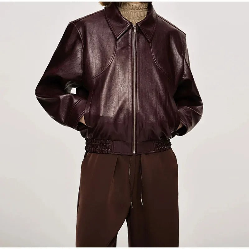 Valenzora | Klassische burgunderrote Jacke