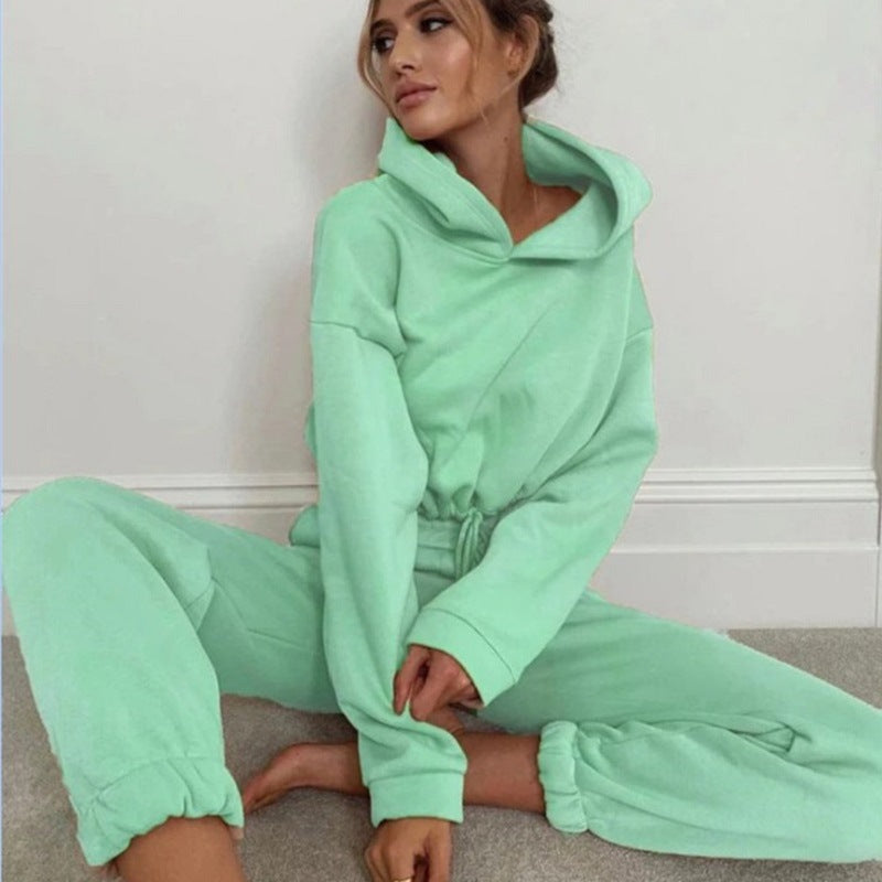 Valenzora Elegance - Damen 2-teiliger Trainingsanzug mit langärmeligem Hoodie